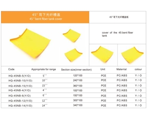 45° 弯下光纤槽盖